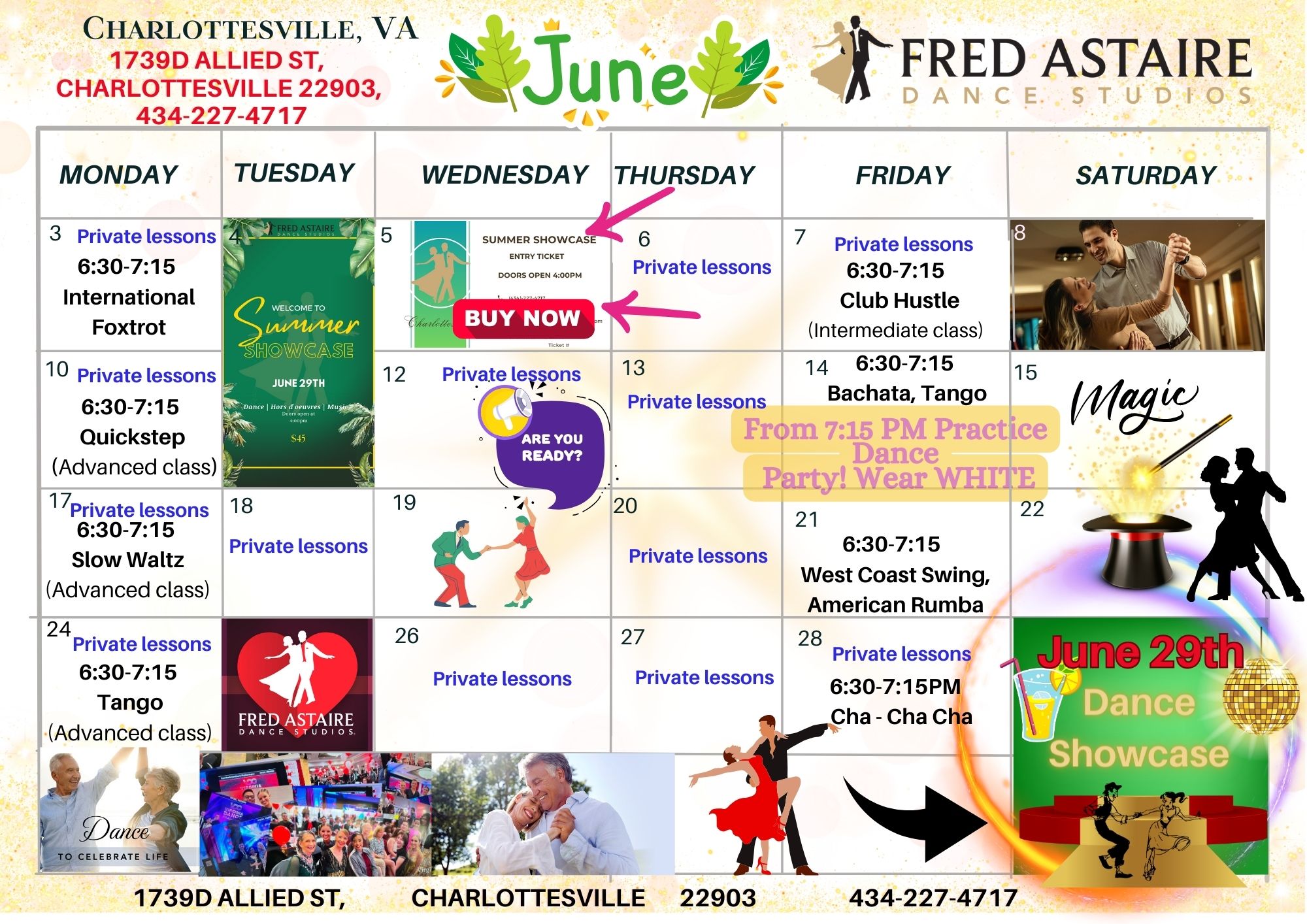 Our Dance Calendar Charlottesville