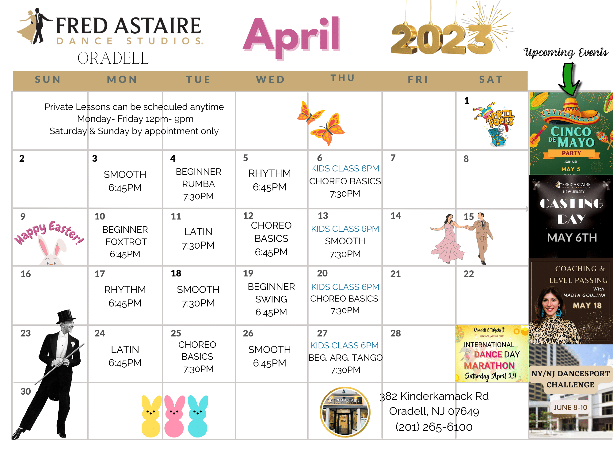 Our Dance Calendar Oradell